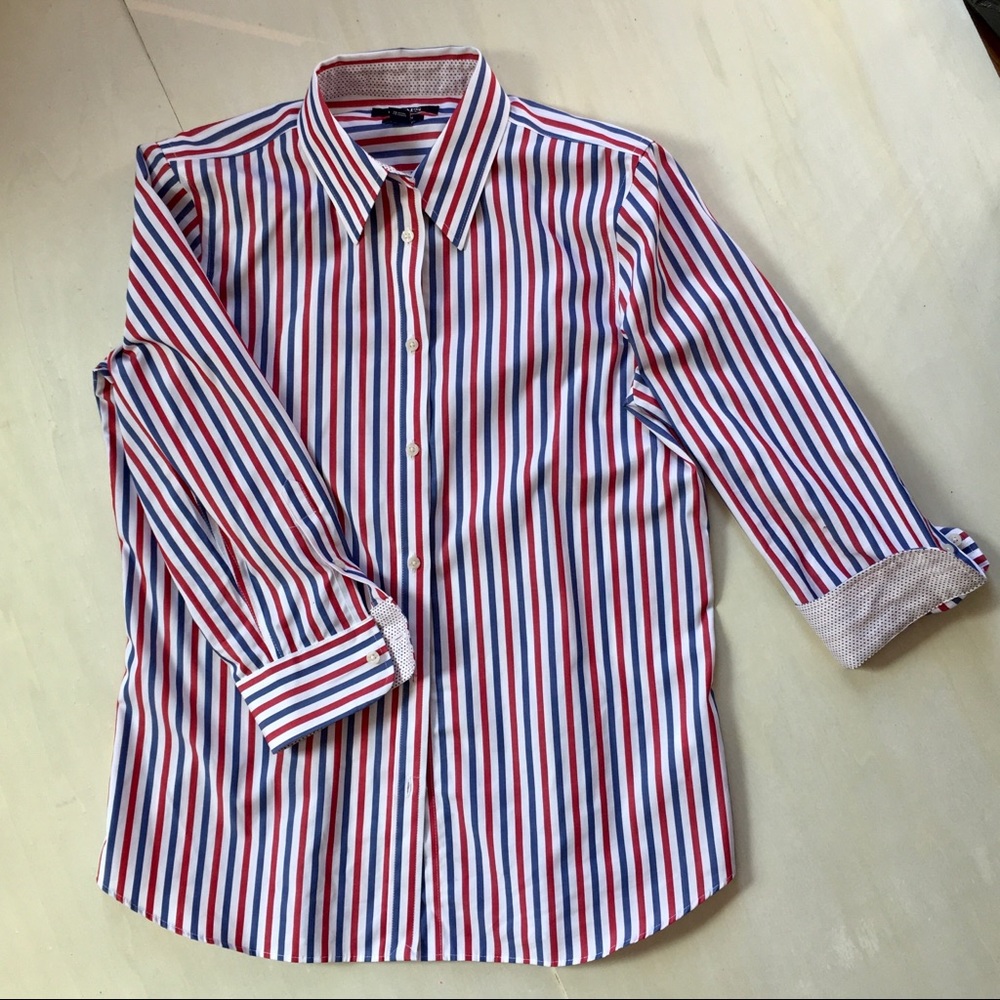 Chaps no-iron button down 3/4 sleeves